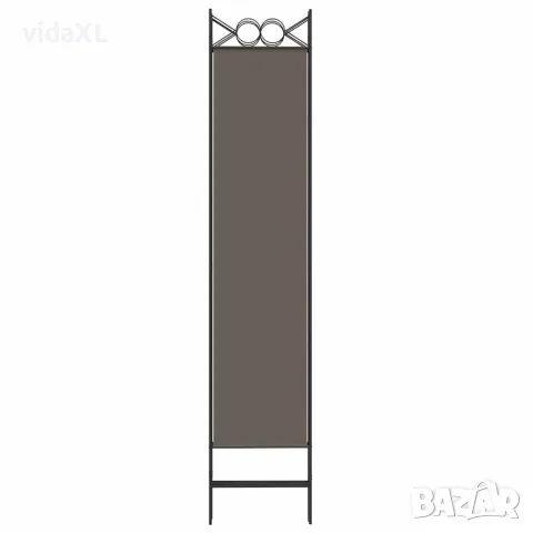 vidaXL Параван за стая, 3 панела, антрацит, 120x200 cм, текстил, снимка 7 - Паравани - 56147194