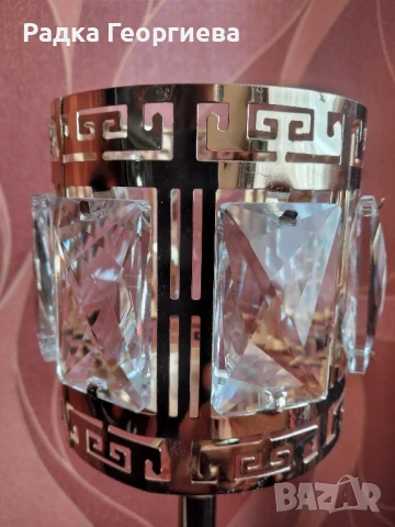 Златист свещник за събития, снимка 3 - Декорация за дома - 50615741