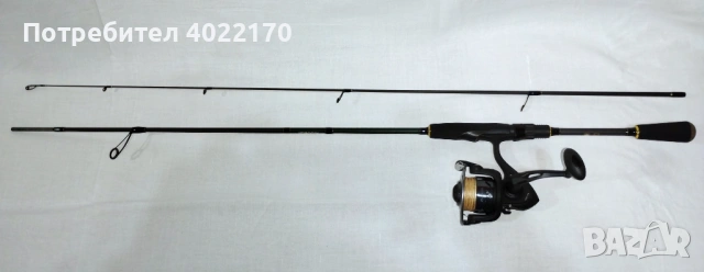 Спининг комплект Filstar Express Spin 1-7г с макара Mikado Sensual NG 2004FD с плетено влакно