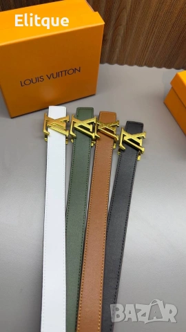 колани от естествена кожа в кутия Louis Vuitton , снимка 2 - Колани - 53480392