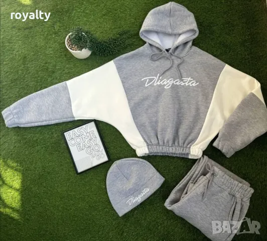 Ватиран дамски комплект  3 части с шапка , снимка 3 - Спортни екипи - 49091529