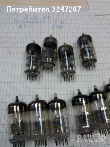 Радиолампи ECC списък, снимка 8 - Други - 36121924