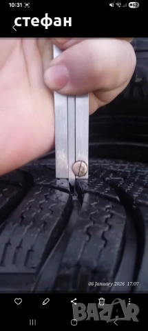 зимни гуми с джанти мазда 175/65/14 на 2000км.дот 24, снимка 6 - Гуми и джанти - 52875311