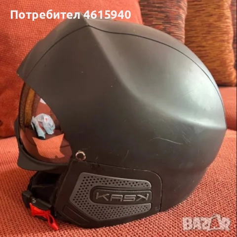 Употребявана каска KASK STEALTH КАСК СТЕЛТ размер 61-62, снимка 3 - Зимни спортове - 52004923
