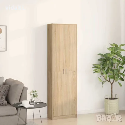 vidaXL Гардероб Сонома дъб 55 x 25 x 189 см Инженерна дървесина, снимка 4 - Гардероби - 56147045