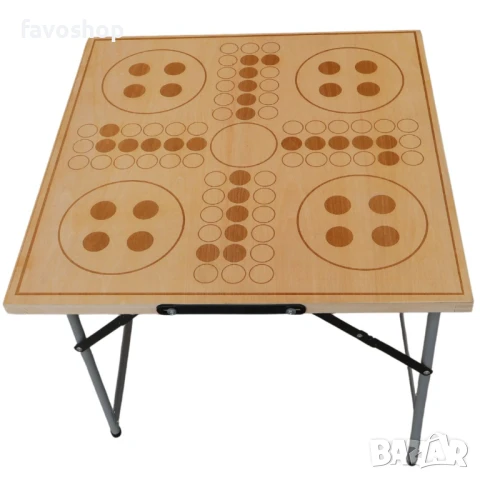 2 в 1- маса с игра "не се сърди човече"