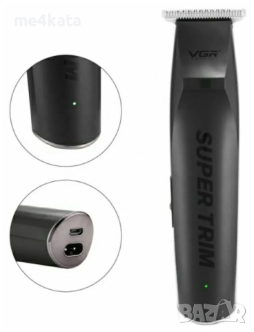 Тример за Подстригване VGR V-229 – Безжичен, С Неръждаеми Остриета и USB Зареждане, снимка 2 - Друга електроника - 52733573