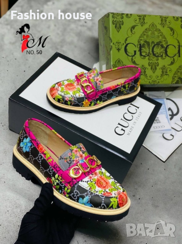 Gucci естествена кожа обувки, снимка 4 - Дамски ежедневни обувки - 44650218