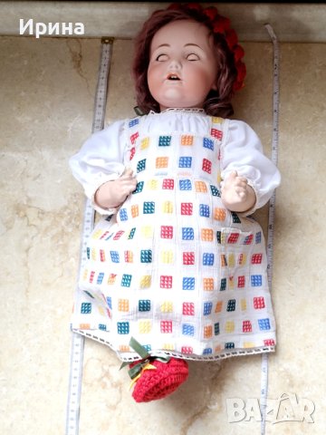 Антична бебешка кукла Хилда, произведена от Nippon преди 1921 г 45 см., снимка 13 - Колекции - 42213856