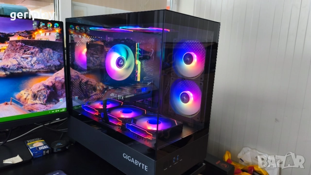 НОВ Геймърски компютър с 12/20-Ядрен Intel i7 / 12Gb Видеокарта / 32Gb RAM / SSD 1Tb / 750Watt