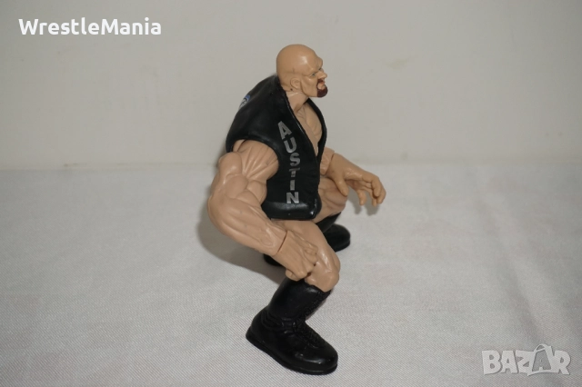 Рядка Колекционерска Фигура На Stone Cold Steeve Austin от 1998г Jakks Pacific, снимка 7 - Колекции - 51854946