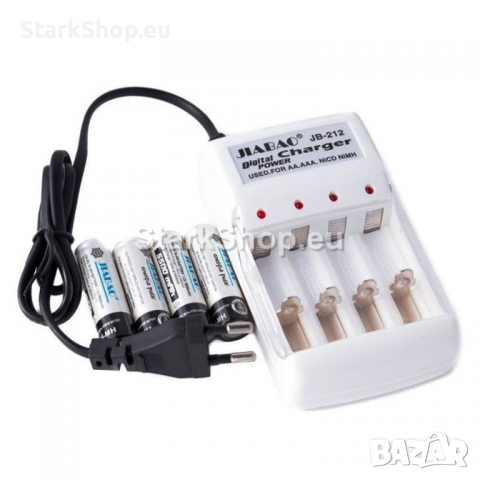 Зарядно за батерии ААА / АА с 4 батерии, снимка 2 - Други инструменти - 36272505