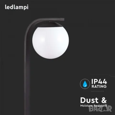 Градински Стълб Единичен 105cm Е27 Черен, снимка 3 - Външни лампи - 50130655