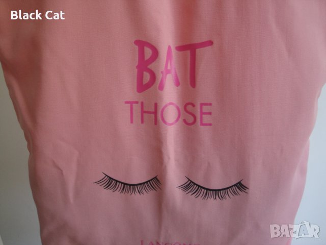 Нова розова плажна / пазарска чанта "Lancome" / Ланком, шопинг, дамска, чантичка, торба, плаж, пазар, снимка 3 - Чанти - 41371878