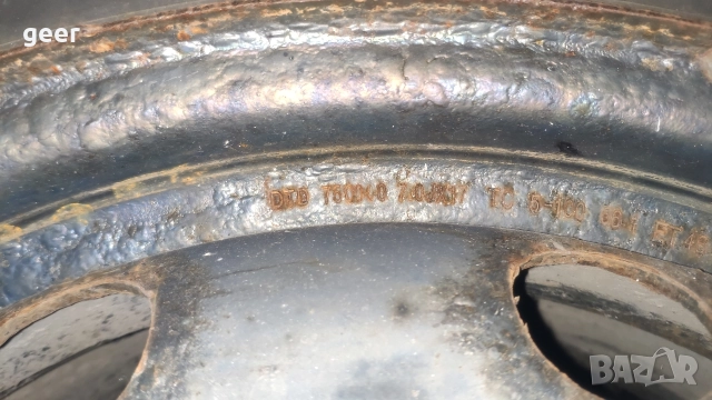 джанти 2бр. Субару subaru 4x100 17цола, снимка 2 - Гуми и джанти - 52942001