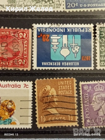 Стари пощенски марки от цял свят смесени АВСТРАЛИЯ, АМЕРИКА, БЕЛГИЯ за КОЛЕКЦИЯ 52007, снимка 9 - Филателия - 53217532