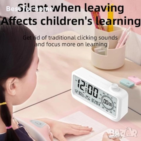 Визуален таймер, будилник с двоен дисплей, снимка 2 - Друга електроника - 52491063