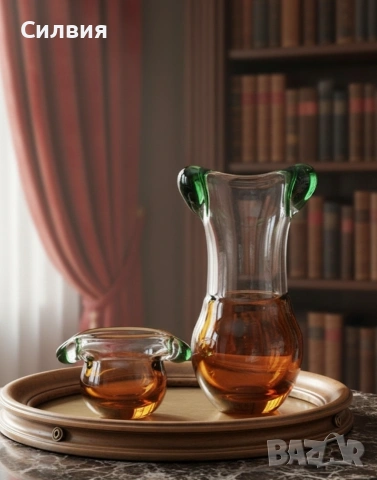 Комплект Дизайнерско Арт Стъкло 