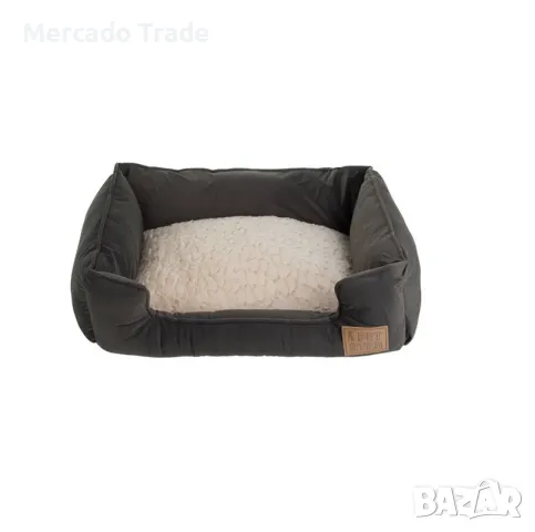 Легло за домашни любимци Mercado Trade, Правоъгълно, Сиво с бяло