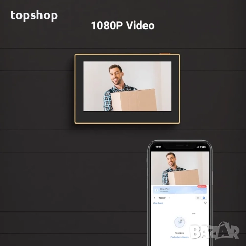 Безжична шпионка за врата EZVIZ CP2 с 4.3" монитор, отвор 14–26 мм, дебелина на вратата 35–105 мм..., снимка 5 - Други - 51707794
