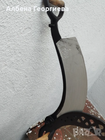 Немска дървена   ретро гилотина , снимка 3 - Колекции - 53028269