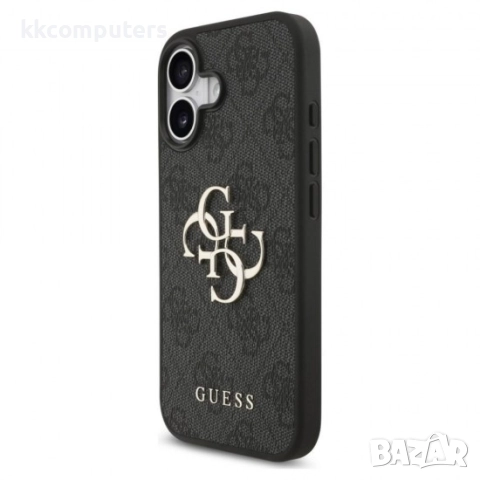Оригинален кейс Guess Big 4G Logo Classic, За iPhone 17 (6.3), Черен и Протектор, снимка 3 - Калъфи, кейсове - 51795203