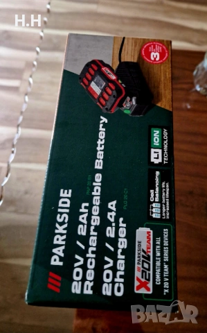 Батерия и зарядно Parkside , снимка 2 - Винтоверти - 53873401