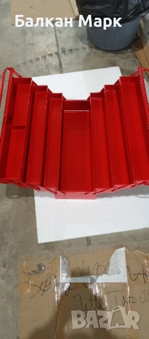 Разтегателна метална кутия за инструменти BAUHAUS – НОВА!, снимка 2 - Куфари с инструменти - 52534085