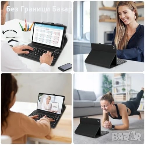 Нова Bluetooth UK клавиатура + калъф за Lenovo Tab 10.1 2025 TB-311FU, снимка 2 - Друга електроника - 53572982
