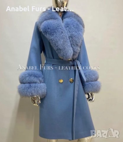 Дамски палта от кашмир и естествен косъм, снимка 5 - Палта, манта - 41925213