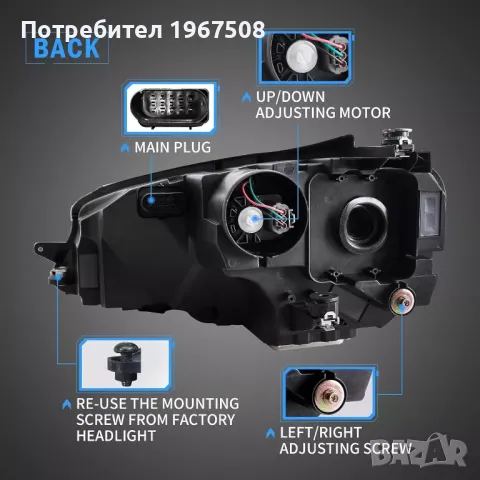 Комплект LED фарове със старт анимация за ГОЛФ 7 2013-2016, снимка 5 - Части - 47370029