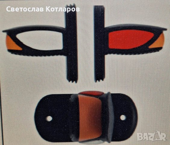 ГАБАРИТ РОГЧЕ КОБРА 12/24 волта неон 9см 14 см 