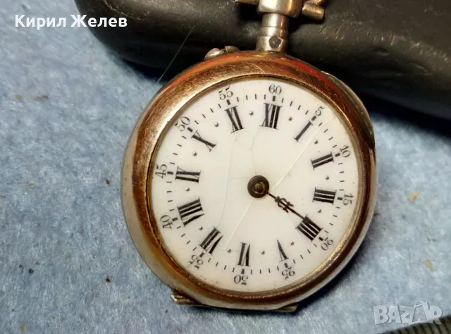 Стар ПОЗЛАТЕН СРЕБЪРЕН ДЖОБЕН ЧАСОВНИК с РУБИНИ СРЕБРО 800 ФЛОРАЛНО ОРНАМЕНТИРАН КАПАК 48406, снимка 5 - Антикварни и старинни предмети - 48006330
