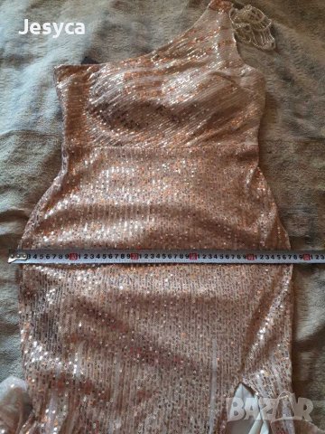 Дълга официална рокля с пайети, снимка 4 - Рокли - 41082459