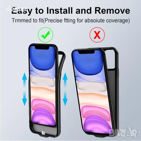 Калъф с батерия MIGAFEI за iPhone 11, 7000mAh, черен, снимка 2 - Калъфи, кейсове - 50687936