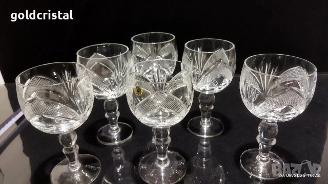 кристални чаши Рамона, снимка 7 - Антикварни и старинни предмети - 25718432