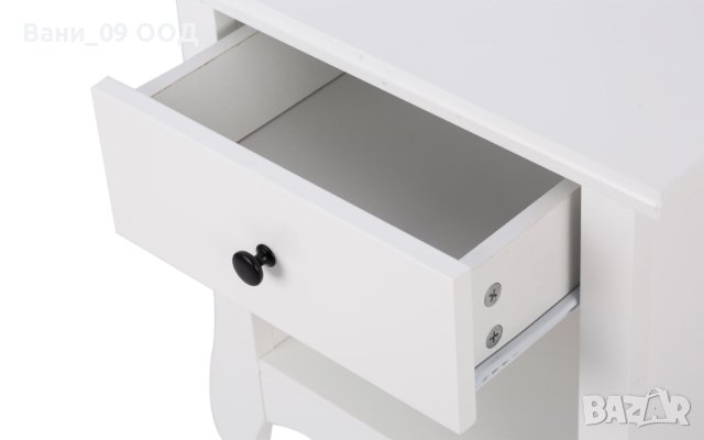 Бяло нощно шкафче в рустикален стил, снимка 4 - Шкафове - 41711293