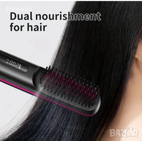 Безжична четка за изправяне на коса, снимка 3 - Преси за коса - 52011922