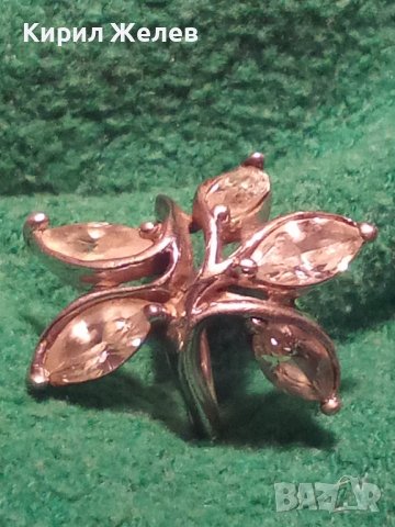 СКЪПОЦЕНЕН СРЕБЪРЕН ПРЪСТЕН ЦВЕТЕ СРЕБРО 925 с ЦИРКОНИ АНГЛИЯ ЮВЕЛИРНА ИЗРАБОТКА АРТ ДЕКО СТИЛ 26889, снимка 14 - Пръстени - 34896143