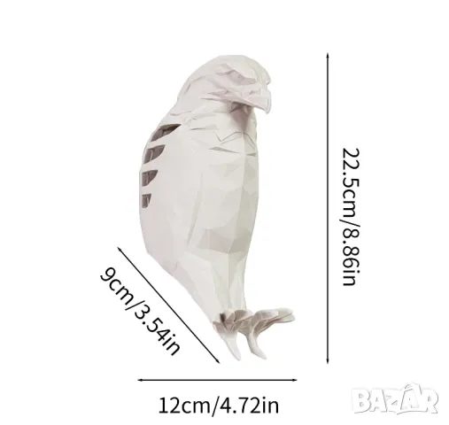 Лампа орел/сокол за стена , снимка 2 - Лампи за стена - 47296637