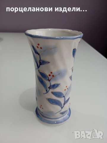 Порцеланова прекрасна стара ваза, снимка 5 - Вази - 52690153