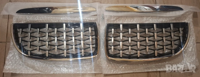 Бъбреци тип диамант BMW 3 E90 E91 диамантени грил решетки тунинг бмв