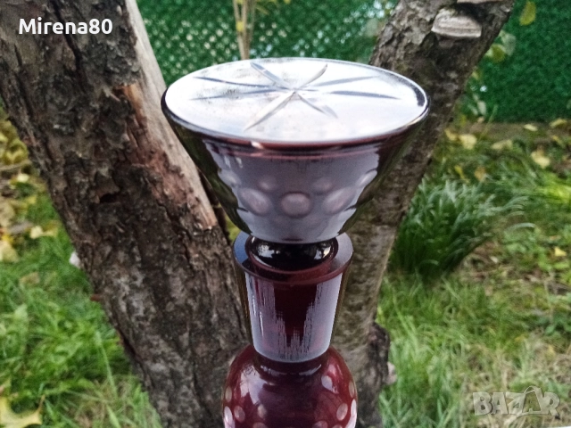 * Bohemia * - антикварен кристален сервиз !, снимка 4 - Антикварни и старинни предмети - 52653169