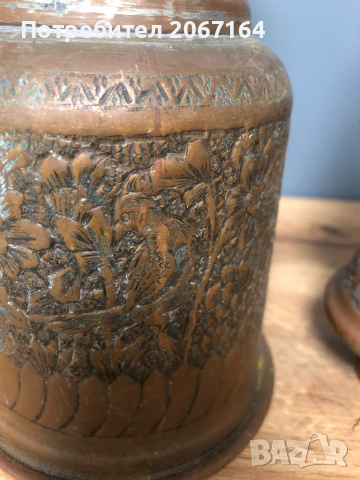 Голямо старинно наргиле от месинг, снимка 6 - Антикварни и старинни предмети - 44658629