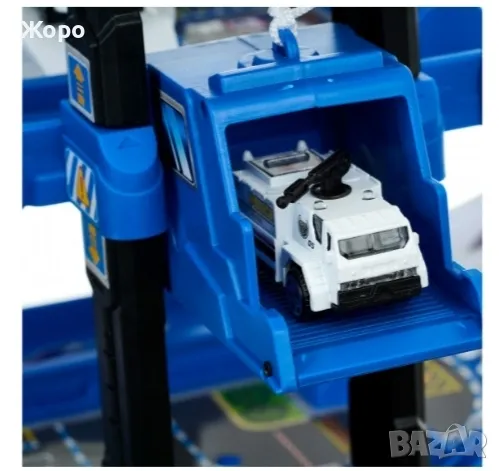 ДЕТСКИ ПОЛИЦЕЙСКИ ПАРКИНГ-ПИСТА НА ПЕТ НИВА СЪС ЗВУК И СВЕТЛИНА 058115, снимка 12 - Коли, камиони, мотори, писти - 47581878