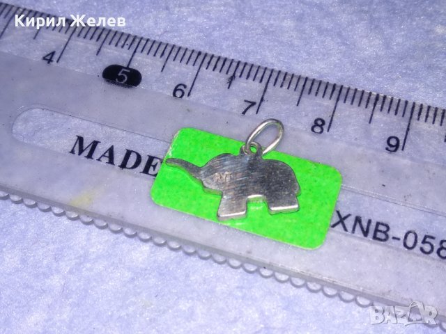 СРЕБЪРНО МИНИАТЮРНО СЛОНЧЕ ФИГУРАЛЕН АРТ МЕДАЛЬОН МАРКИРАНО СРЕБРО ВИСОКА ПРОБА 22302, снимка 4 - Колиета, медальони, синджири - 39318644