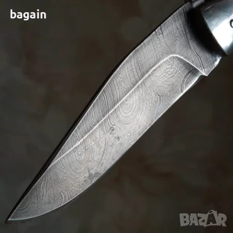 Нож от дамаска стомана., снимка 9 - Ножове - 56240906