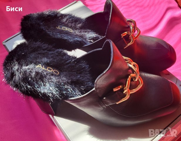 Маркови пролетни/есенни чехли Aldo,естествена кожа, снимка 6 - Дамски обувки на ток - 40117977