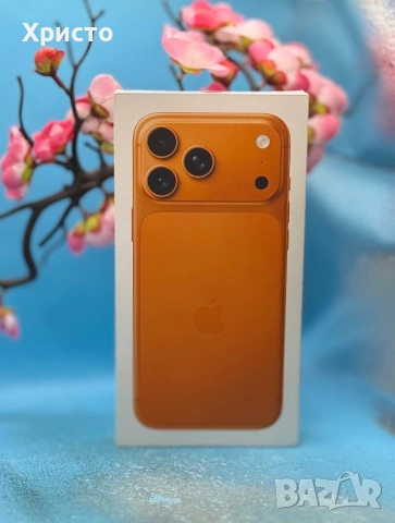 НОВ!!! Apple iPhone 17 Pro Max, 256GB, 5G, Cosmic Orange + подарък оригинален адаптер Apple, снимка 4 - Apple iPhone - 53594820
