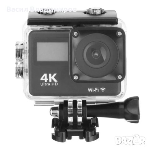 Водоустойчива спортна екшън камера 4K Ultra HD, снимка 3 - Камери - 42195230